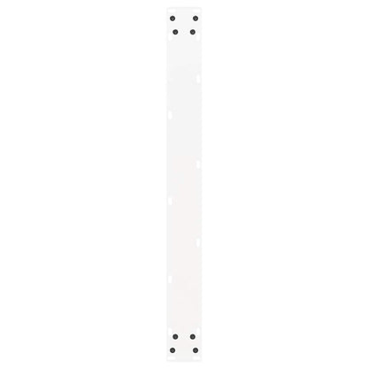 vidaXL Pieds de table à manger en U 3 pcs Blanc 90x(72-73) cm Acier