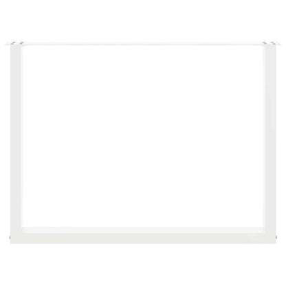 vidaXL Esstischbeine U-Form 3 Stk. Weiß 100x(72-73) cm Stahl