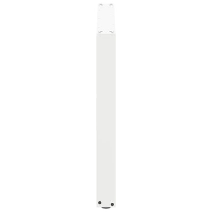 vidaXL Esstischbeine U-Form 3 Stk. Weiß 100x(72-73) cm Stahl