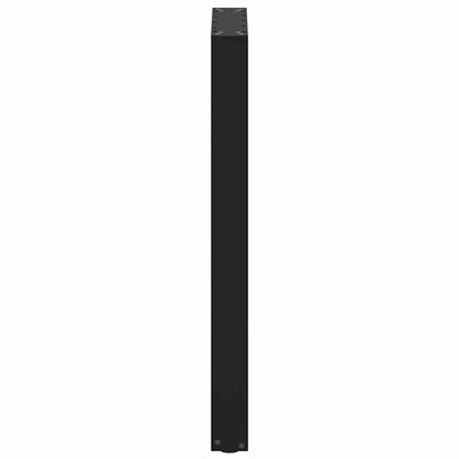 vidaXL Bartischbeine U-Form 2 Stk. Schwarz 40x(90-91) cm Stahl