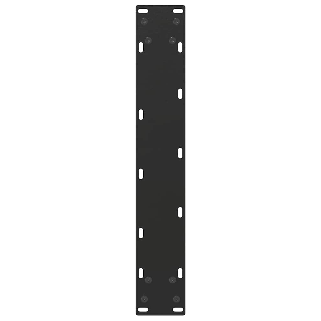 vidaXL Bartischbeine U-Form 2 Stk. Schwarz 40x(90-91) cm Stahl