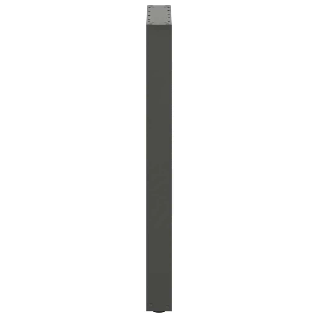 vidaXL Bartischbeine U-Form 2 Stk. Anthrazit 40x(90-91) cm Stahl