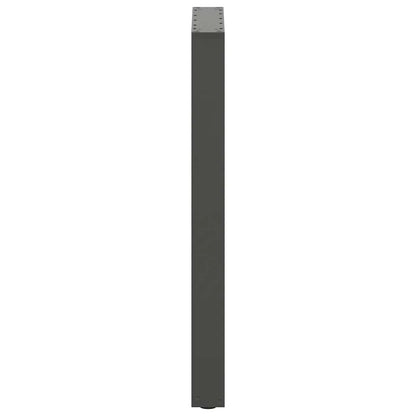 vidaXL Bartischbeine U-Form 2 Stk. Anthrazit 40x(90-91) cm Stahl