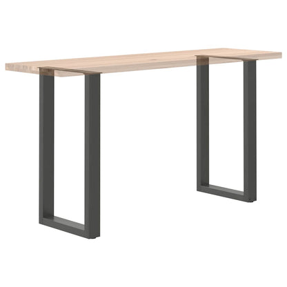 vidaXL Bartischbeine U-Form 2 Stk. Anthrazit 40x(90-91) cm Stahl