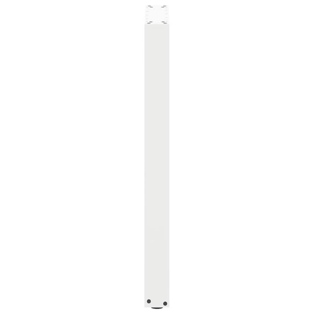 vidaXL Bartischbeine U-Form 2 Stk. Weiß 50x(90-91) cm Stahl
