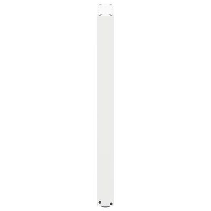 vidaXL Bartischbeine U-Form 2 Stk. Weiß 50x(90-91) cm Stahl