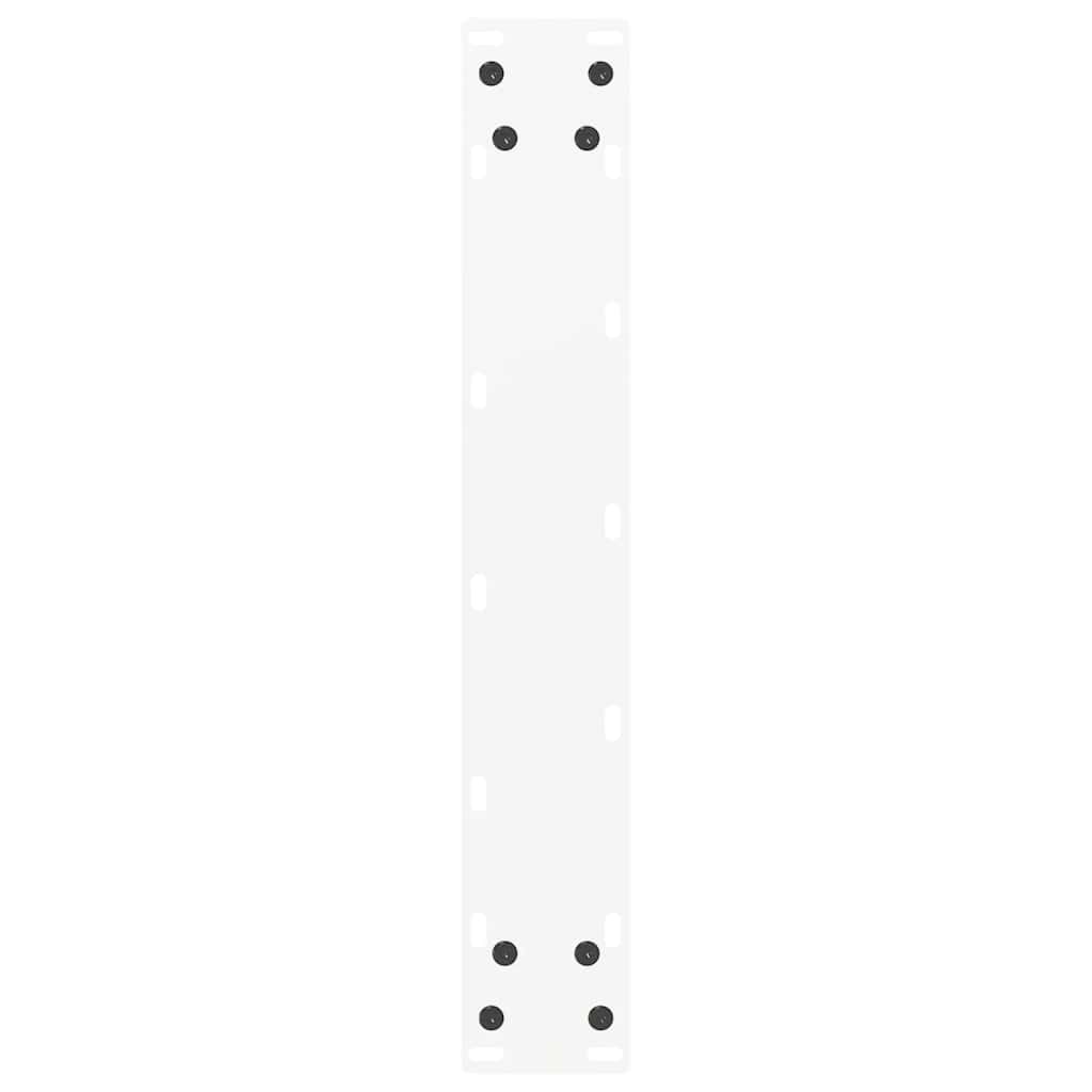 vidaXL Bartischbeine U-Form 2 Stk. Weiß 50x(90-91) cm Stahl