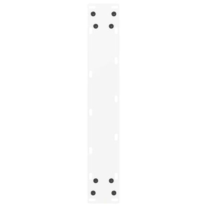 vidaXL Bartischbeine U-Form 2 Stk. Weiß 50x(90-91) cm Stahl