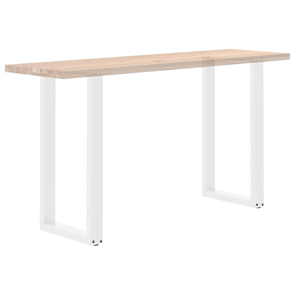 vidaXL Bartischbeine U-Form 2 Stk. Weiß 50x(90-91) cm Stahl