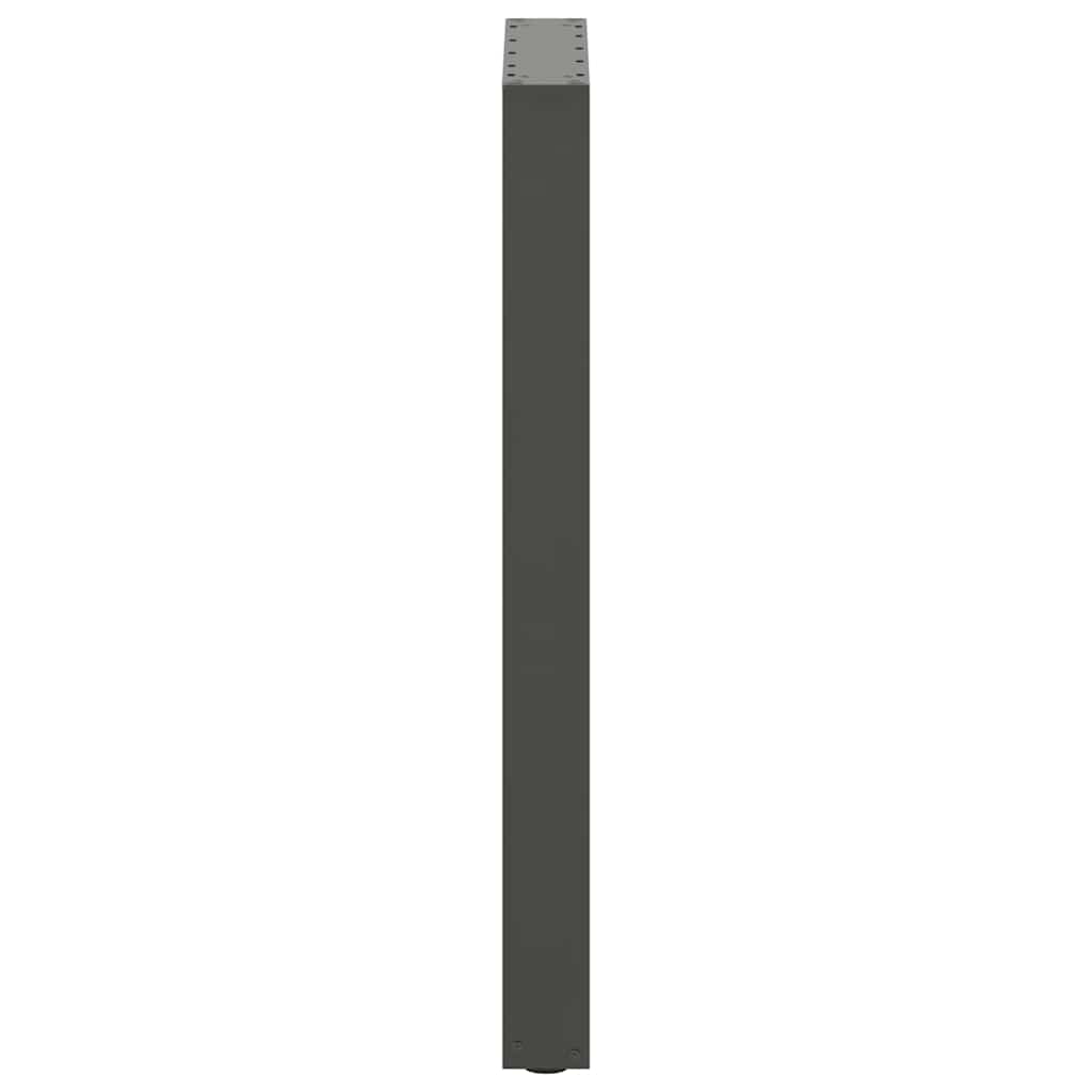 vidaXL Pieds de table de bar en U 2 pcs Anthracite 50x(90-91) cm Acier