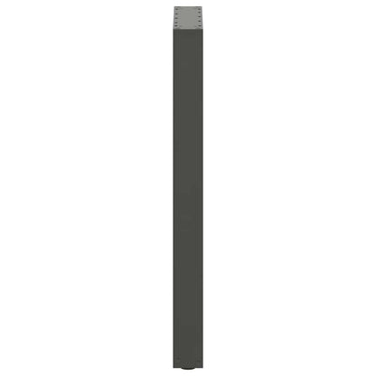 vidaXL Pieds de table de bar en U 2 pcs Anthracite 50x(90-91) cm Acier