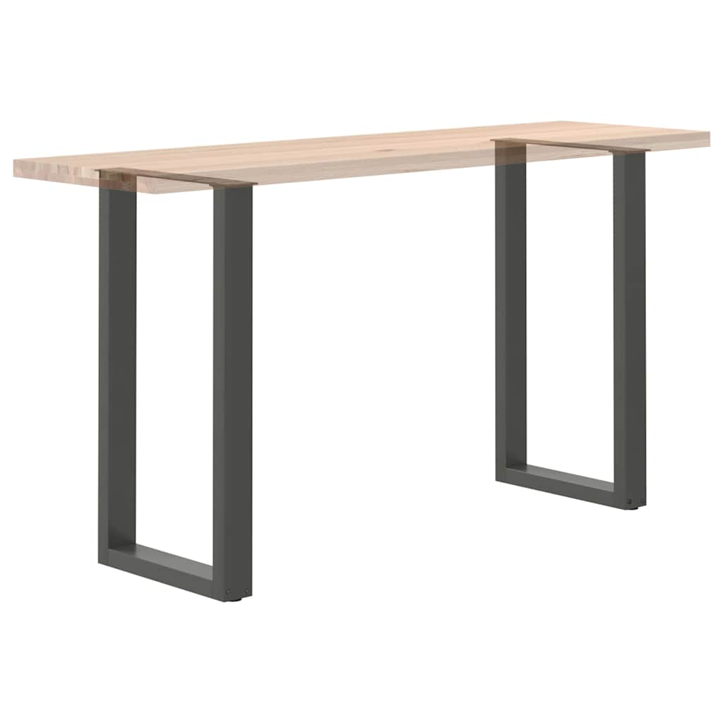 vidaXL Pieds de table de bar en U 2 pcs Anthracite 50x(90-91) cm Acier