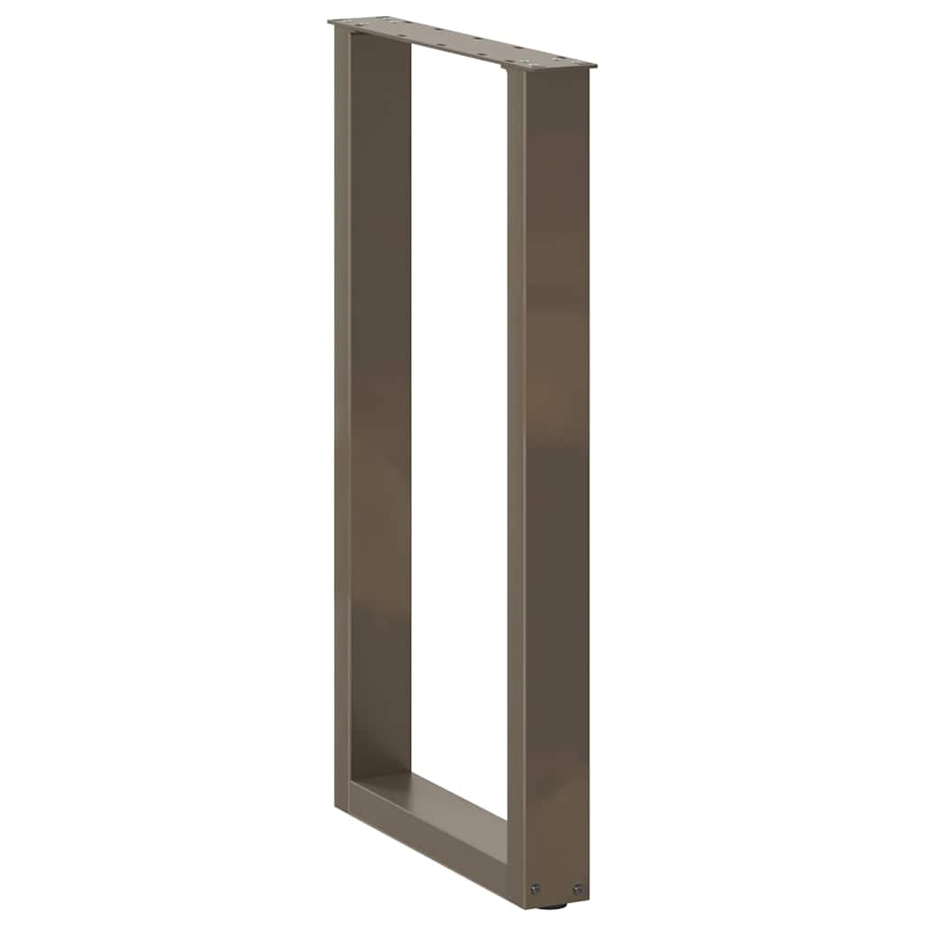 vidaXL Bartischbeine U-Form 2 Stk. Naturstahl 50x(90-91) cm Stahl
