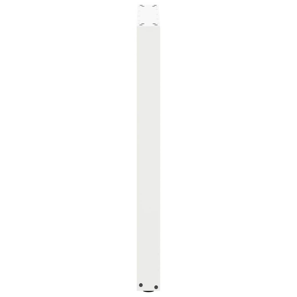 vidaXL Bartischbeine U-Form 2 Stk. Weiß 60x(90-91) cm Stahl