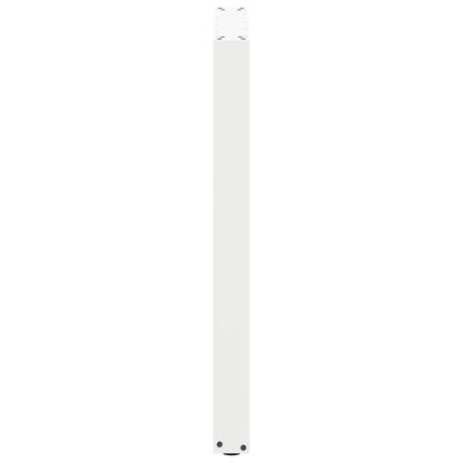 vidaXL Bartischbeine U-Form 2 Stk. Weiß 60x(90-91) cm Stahl
