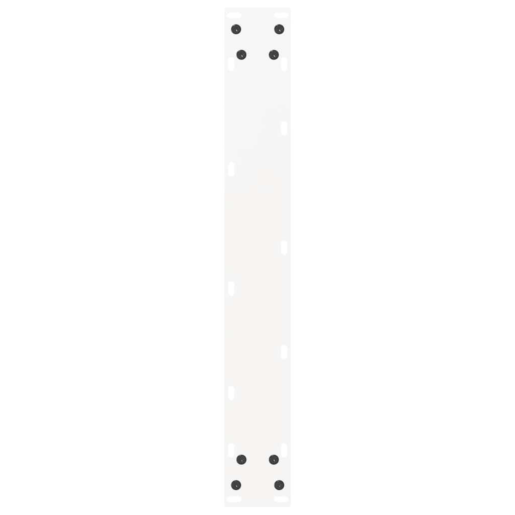 vidaXL Bartischbeine U-Form 2 Stk. Weiß 60x(90-91) cm Stahl