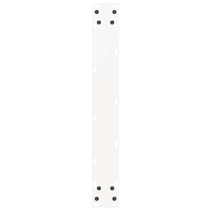 vidaXL Bartischbeine U-Form 2 Stk. Weiß 60x(90-91) cm Stahl