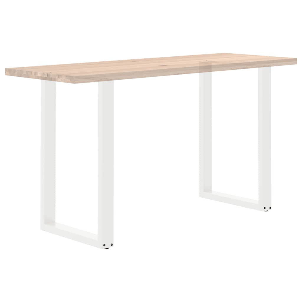vidaXL Bartischbeine U-Form 2 Stk. Weiß 60x(90-91) cm Stahl