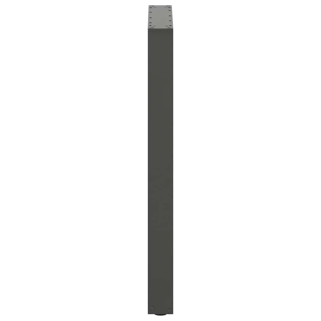 vidaXL Bartischbeine U-Form 2 Stk. Anthrazit 60x(90-91) cm Stahl
