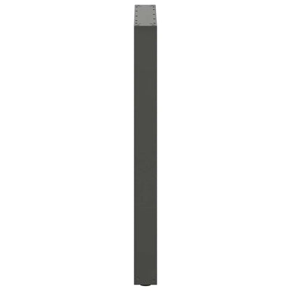 vidaXL Bartischbeine U-Form 2 Stk. Anthrazit 60x(90-91) cm Stahl