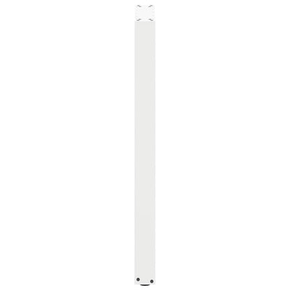 vidaXL Pieds de table de bar en U 2 pcs Blanc 40x(100-101) cm Acier