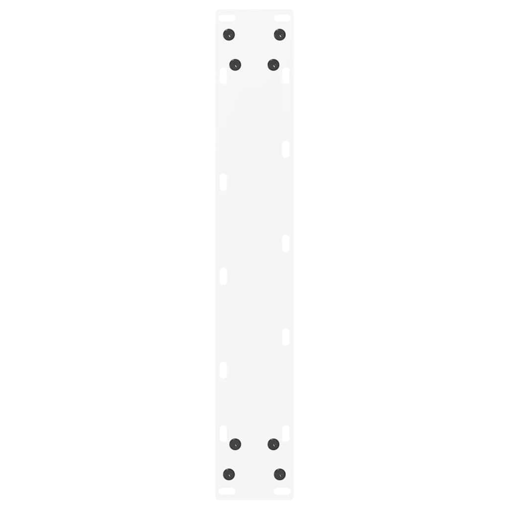 vidaXL Pieds de table de bar en U 2 pcs Blanc 40x(100-101) cm Acier