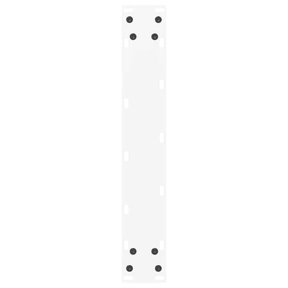vidaXL Pieds de table de bar en U 2 pcs Blanc 40x(100-101) cm Acier