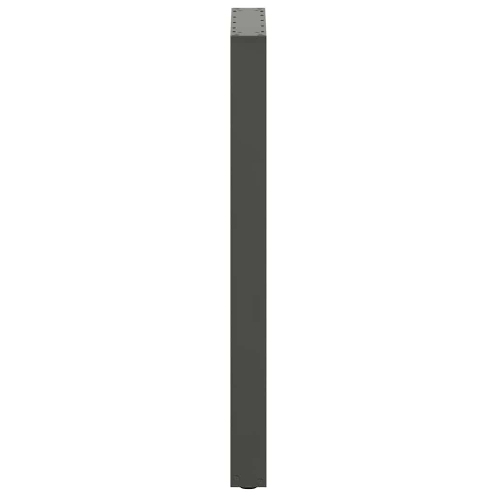 vidaXL Bartischbeine U-Form 2 Stk. Anthrazit 40x(100-101) cm Stahl