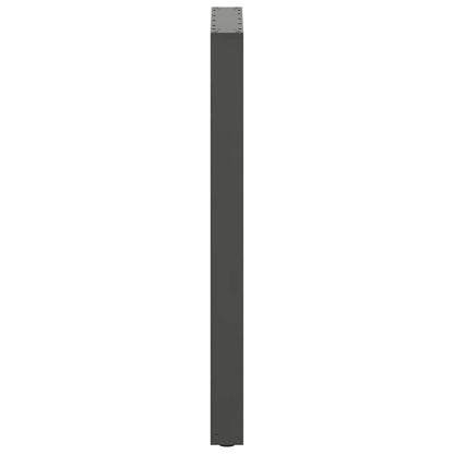 vidaXL Bartischbeine U-Form 2 Stk. Anthrazit 40x(100-101) cm Stahl