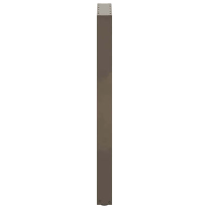 vidaXL Bartischbeine U-Form 2 Stk. Naturstahl 40x(100-101) cm Stahl
