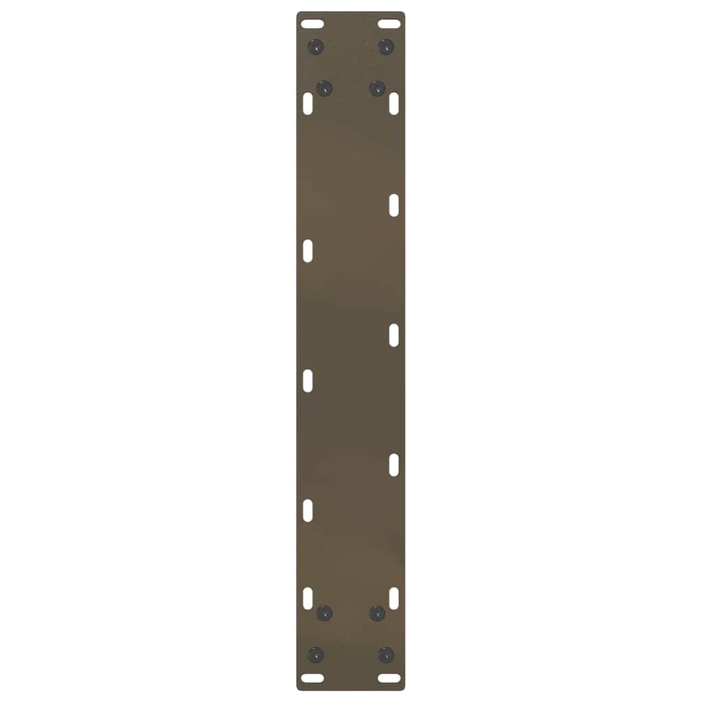 vidaXL Bartischbeine U-Form 2 Stk. Naturstahl 40x(100-101) cm Stahl