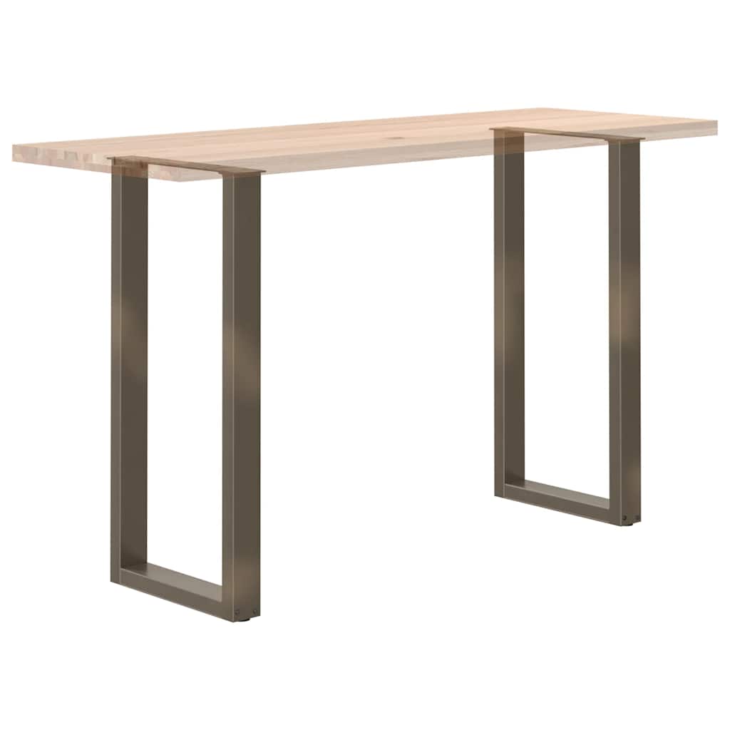 vidaXL Bartischbeine U-Form 2 Stk. Naturstahl 40x(100-101) cm Stahl