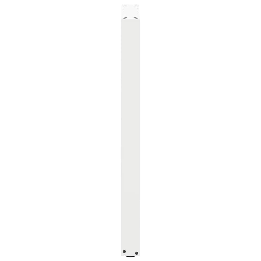 vidaXL Bartischbeine U-Form 2 Stk. Weiß 50x(100-101) cm Stahl