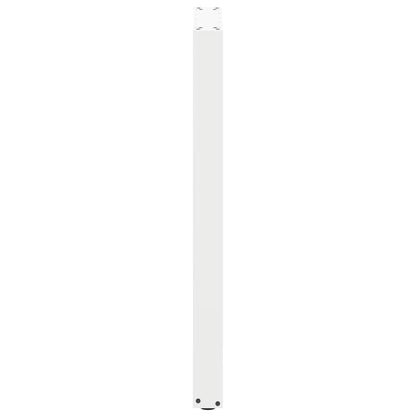 vidaXL Bartischbeine U-Form 2 Stk. Weiß 50x(100-101) cm Stahl