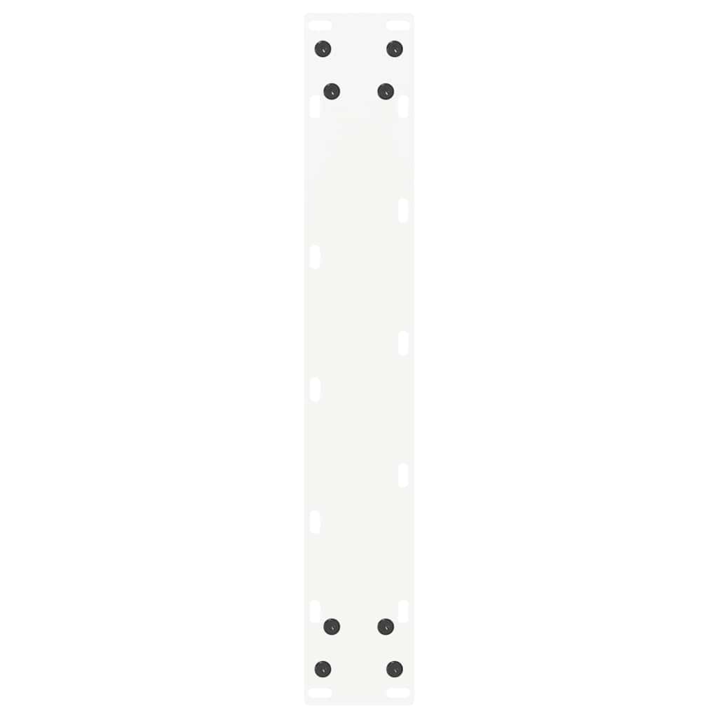 vidaXL Bartischbeine U-Form 2 Stk. Weiß 50x(100-101) cm Stahl