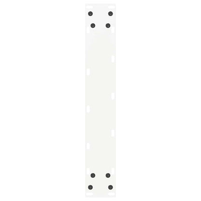 vidaXL Bartischbeine U-Form 2 Stk. Weiß 50x(100-101) cm Stahl