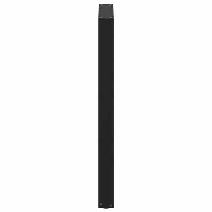 vidaXL Bartischbeine U-Form 2 Stk. Schwarz 60x(100-101) cm Stahl