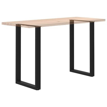 vidaXL Bartischbeine U-Form 2 Stk. Schwarz 60x(100-101) cm Stahl