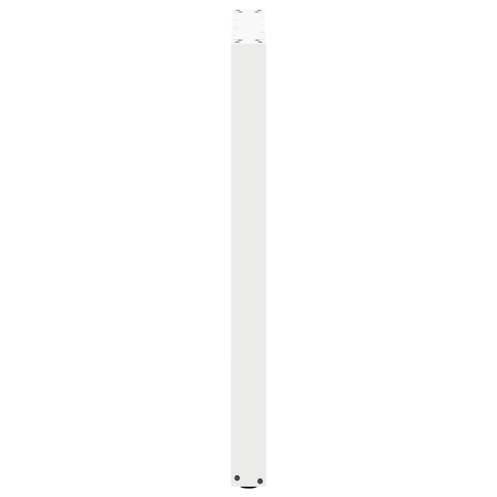 vidaXL Bartischbeine U-Form 2 Stk. Weiß 60x(100-101) cm Stahl