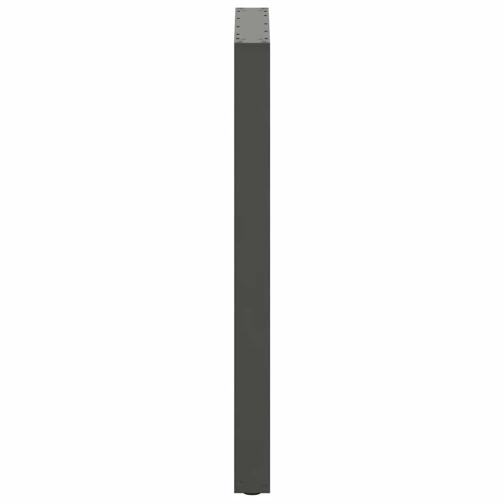 vidaXL Bartischbeine U-Form 2 Stk. Anthrazit 60x(100-101) cm Stahl