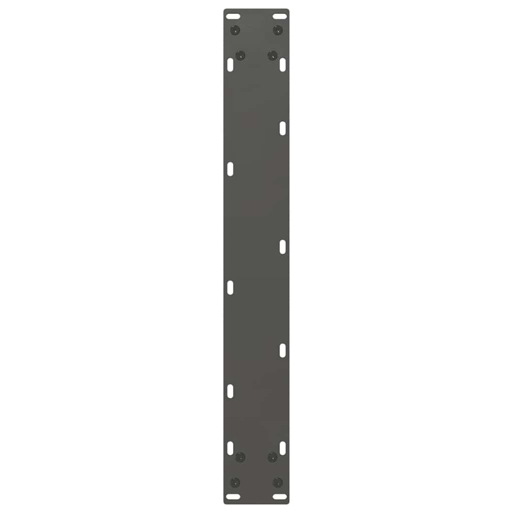 vidaXL Bartischbeine U-Form 2 Stk. Anthrazit 60x(100-101) cm Stahl