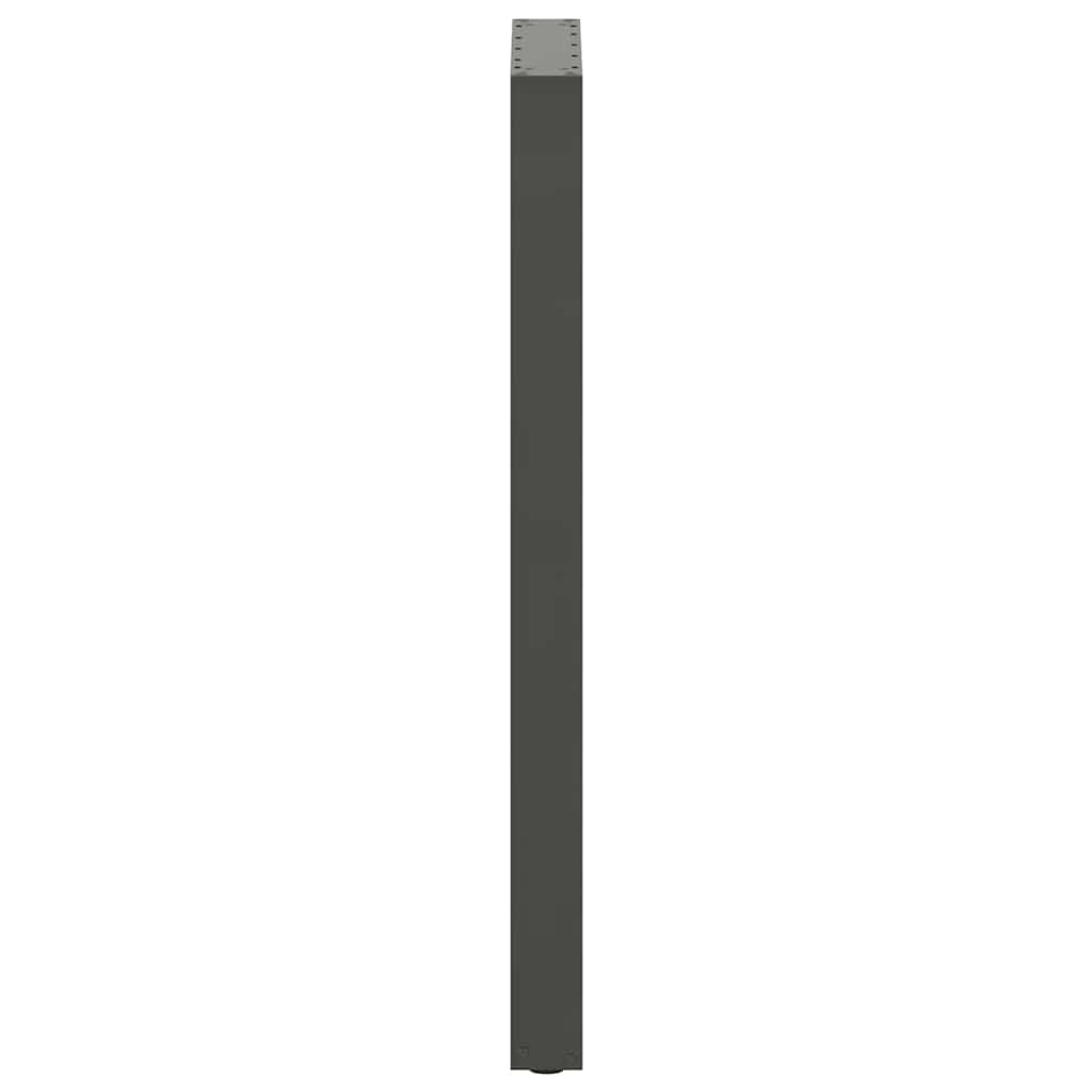 vidaXL Bartischbeine U-Form 2 Stk. Anthrazit 40x(110-111) cm Stahl
