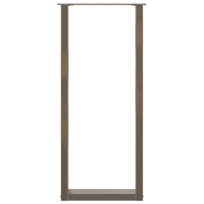 vidaXL Bartischbeine U-Form 2 Stk. Naturstahl 40x(110-111) cm Stahl