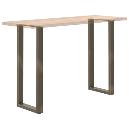 vidaXL Bartischbeine U-Form 2 Stk. Naturstahl 40x(110-111) cm Stahl