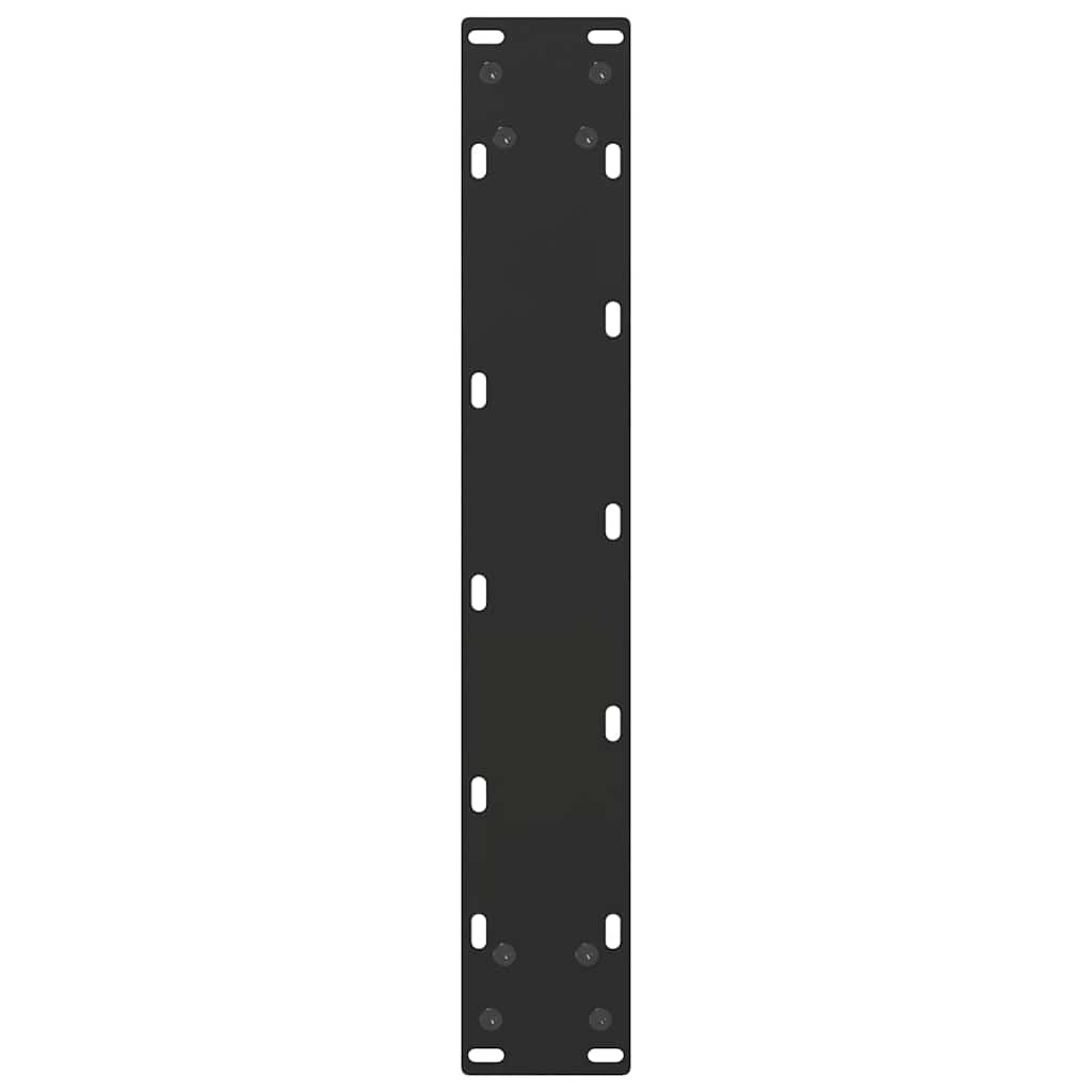 vidaXL Bartischbeine U-Form 2 Stk. Schwarz 50x(110-111) cm Stahl