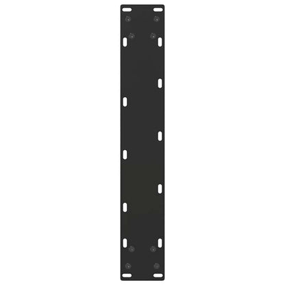 vidaXL Bartischbeine U-Form 2 Stk. Schwarz 50x(110-111) cm Stahl