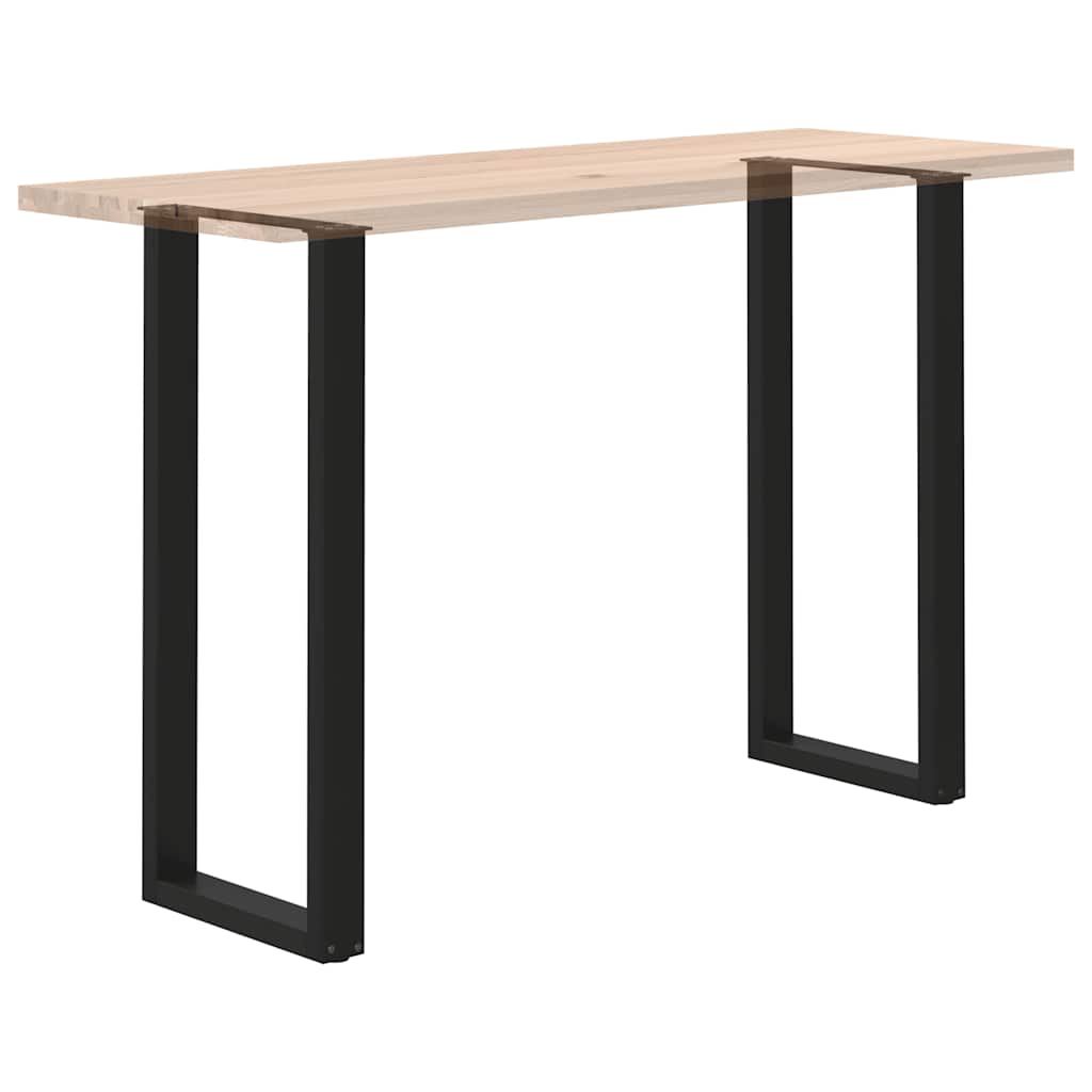 vidaXL Bartischbeine U-Form 2 Stk. Schwarz 50x(110-111) cm Stahl