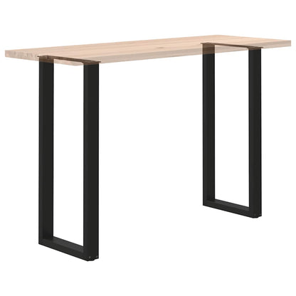 vidaXL Bartischbeine U-Form 2 Stk. Schwarz 50x(110-111) cm Stahl