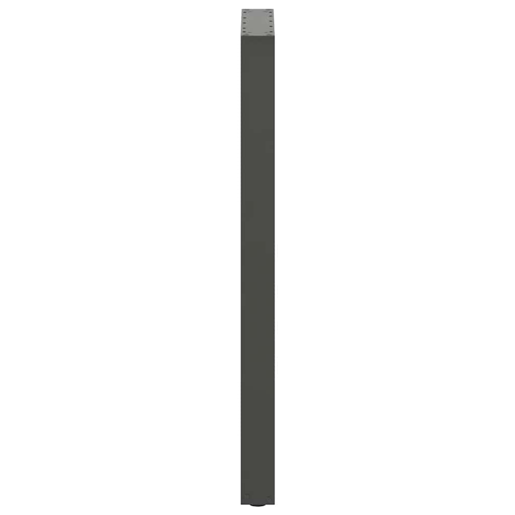 vidaXL Bartischbeine U-Form 2 Stk. Anthrazit 50x(110-111) cm Stahl