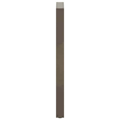 vidaXL Bartischbeine U-Form 2 Stk. Naturstahl 50x(110-111) cm Stahl